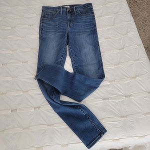 Madewell 10 inch high rise tall skinny jeans